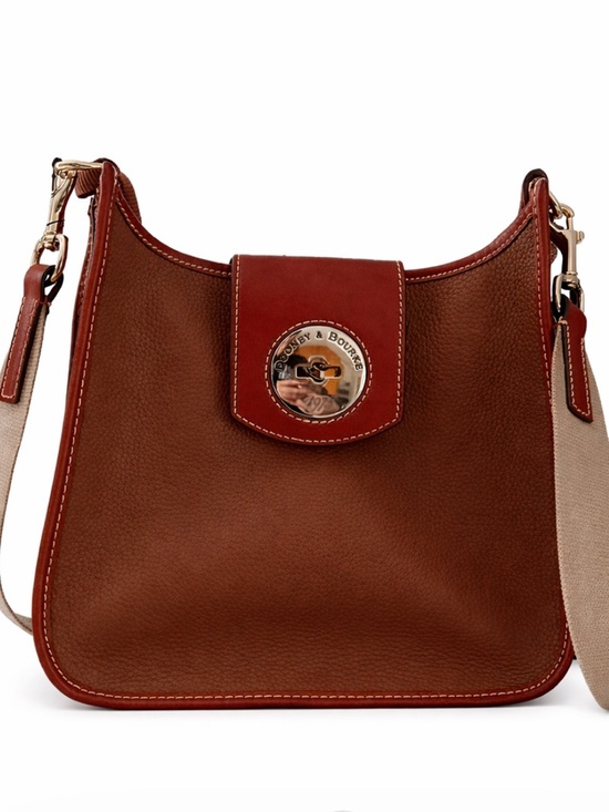 Dooney& bourke Handbags - Dooney & Bourke Brown Pebble Leather Crossbody Bag